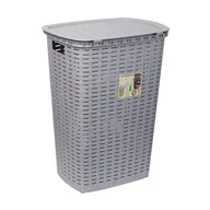 Kosze na bieliznę - Kosz do bielizny Felix 54 l szary - miniaturka - grafika 1