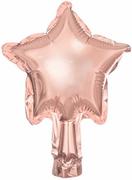 Balony i akcesoria - Balony foliowe gwiazdki różowe złoto - 10 cm - 25 szt. - miniaturka - grafika 1