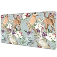 Podkładki na biurko - Mata na biurko Leśne zwierzaki 120x60 cm - miniaturka - grafika 1