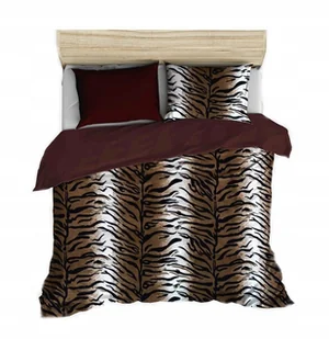pościel z polaru 140x200 + 1 poszewka P 308-7 DUO tygrys / brąz ciemny - Pościel pościel z polaru 140x200 + 1 poszewka P 308-7 DUO tygrys / brąz ciemny - Pościel - miniaturka - grafika 1