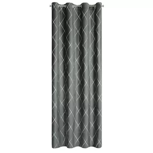 Euro Firany Zasłona Pierre Cardin Margo Srebrny 140 x 250 Przelotka 1220991 - Zasłony - miniaturka - grafika 1