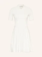 Sukienki - Lacoste Sukienka Z Dzianiny Z Plisami weiss - LACOSTE - miniaturka - grafika 1
