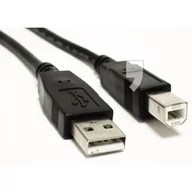 Kable USB - Akyga Kabel Akyga AK-USB AK-USB-18 USB 2.0 typu A M USB 2.0 typu B M 5m kolor czarny - miniaturka - grafika 1