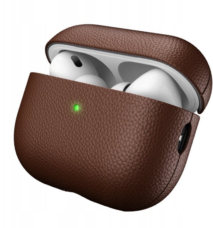 KeyBudz Artisan Leather Case - skórzane etui ochronne do AirPods Pro 3 natural brown