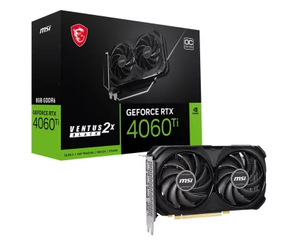 MSI GeForce RTX 4060 Ti Ventus Black 2X OC 8G GDDR6