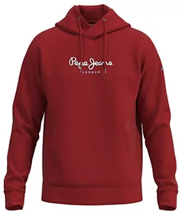 Pepe Jeans Edward męska bluza z kapturem, Czerwony (Studio Red), S - Bluzy męskie - miniaturka - grafika 1