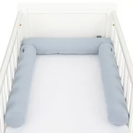 Ochraniacze do łóżeczka - MAMO-TATO Ochraniacz Wałek do łóżeczka 3x60cm - Jeans - miniaturka - grafika 1