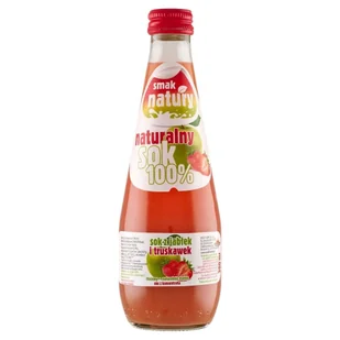 Smak natury Sok z jabłek i truskawek 300 ml - Soki i napoje niegazowane - miniaturka - grafika 1