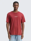 Koszulki męskie - T-SHIRT MĘSKI TOM TAILOR Relaxed Printed, Golden Clay, Xl - miniaturka - grafika 1