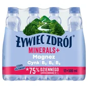 Woda - Żywiec Zdrój Minerals+ Napój gazowany 12 x 500 ml - miniaturka - grafika 1