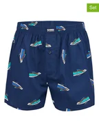 Majtki damskie - Happy Shorts Bokserki (3 pary) w kolorze granatowym - miniaturka - grafika 1