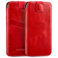 Etui i futerały do telefonów - moVear moVear Skórzane Etui Wsuwka do iPhone 8/7/6 Plus i telefonów o zbliżonych wymiarach | Eksluzywny Pokrowiec pocketCase C+ Skóra Vintage, Czerwony AI68PPCPLVBBKRE - miniaturka - grafika 1