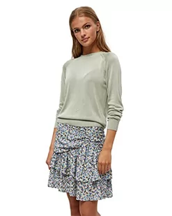 DESIRES Damski sweter Benelli zielony | jesienny sweter rozmiar XS sweter, 3073 Desert Sage, XS - Swetry damskie - miniaturka - grafika 1
