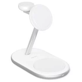 Bezprzewodowa ładowarka Epico 3v1 s MagSafe (9915111100044) Biała - Ładowarki do telefonów - miniaturka - grafika 1