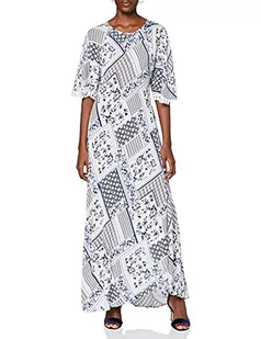 Koton Damska letnia sukienka z frędzlami na obszyciu rękawów sukienka imprezowa, Wielokolorowy (kolorowy 27C), 34 - Sukienki - miniaturka - grafika 1