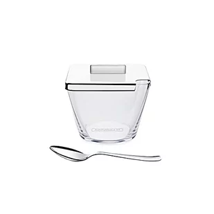 Tramontina 64780500 cukiernica z łyżeczką, pokrywka ze stali nierdzewnej, nadaje się do mycia w zmywarce, stal 18/10 - Cukiernice - miniaturka - grafika 1