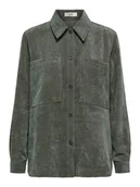 Bluzki damskie - JDY Koszula sztruksowa w kolorze szarym - miniaturka - grafika 1