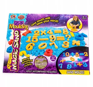 Piasek Kinetyczny 500G Nauka Liczenia Foremki Mata - Masy plastyczne - miniaturka - grafika 1