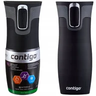 Kubki termiczne - Kubek Termiczny Contigo 2.0 - 470 Ml - Czarny Mat - Próżniowy - Autoseal - miniaturka - grafika 1