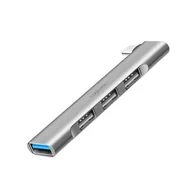 Huby USB - Smukły HUB USB-C do 1x USB-A 3.0 3xUSB-A 2.0 - miniaturka - grafika 1