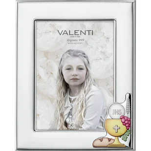 Ramka komunijna srebrna pamiątka komunii świętej Rozmiar: 9x13 cm SKU: VL51112/3LCOL - Pamiątka Chrztu Świętego - miniaturka - grafika 1
