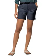 Spodenki damskie - Jack Wolfskin Szorty Damskie Summer Lifestyle W, Niebieski (Night Blue), 44 - miniaturka - grafika 1
