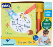 Mały naukowiec - Chicco Książeczka do kolorowania wodą Baby Senses Season Book - miniaturka - grafika 1