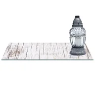 Lampiony i znicze - SZKLANA PODSTAWKA POD ZNICZE z dedykacją 60x30cm Dechy 115d - miniaturka - grafika 1