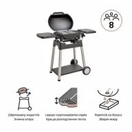 Grille elektryczne - Grill elektryczny 2200 W Hyperion 115x100x56 cm Naterial - miniaturka - grafika 1
