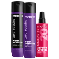 Zestawy kosmetyków damskich - Matrix Color Obsessed, zestaw do włosów farbowanych, szampon + odżywka + maska - miniaturka - grafika 1