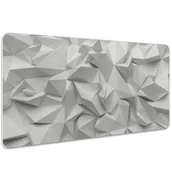 Podkładki na biurko - Podkładka na biurko Abstrakcja w kolorze białym 100x50 cm - miniaturka - grafika 1