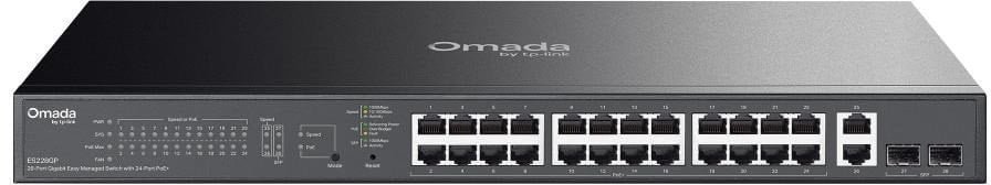 TP-Link OMADA switch ES228GP 26xGbE,2xSFP,24xPoE+,250W