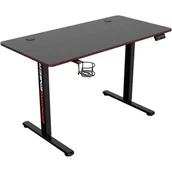 Biurka gamingowe - Biurko gamingowe SHADOW GAMER 2.0 LED RGB Czarny - miniaturka - grafika 1