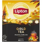 Herbata - Lipton Gold Tea Herbata czarna 138g 92 torebki - miniaturka - grafika 1