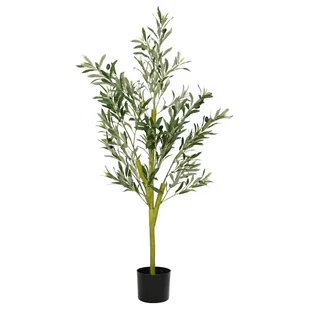 vidaXL Sztuczne drzewo oliwne 450 liści 120 cm zielone - Sztuczne kwiaty - miniaturka - grafika 1