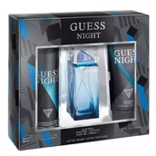 Zestawy perfum męskich - Guess Zestaw Woda toaletowa Night + Żel pod prysznic + Mgiełka do ciała 100 ml + 200 ml + 226 ml - miniaturka - grafika 1