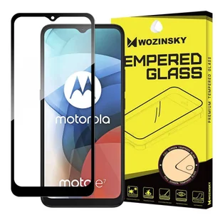 Wozinsky super wytrzymałe szkło hartowane Full Glue na cały ekran z ramką Case Friendly Motorola Moto E7 czarny - Szkła hartowane na telefon - miniaturka - grafika 1