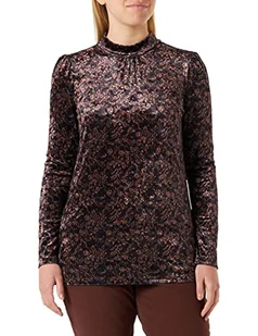 Supermom Damski top Carmy Long Sleeve All Over Print, Black-P090, XXL - Koszulki i topy damskie - miniaturka - grafika 1