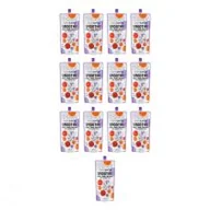Soki i napoje niegazowane - Owolovo Smoothie Pouch Jabłko-Jagoda-Brzoskwinia Zgrzewka 13 x 250 ml - miniaturka - grafika 1