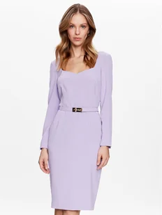 Pinko Sukienka koktajlowa Mendosa 100559 7624 Fioletowy Regular Fit - Sukienki - miniaturka - grafika 1