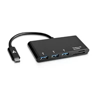 Huby USB - V7 HUB USB V7 USB-C 3x USB-A + microSD + SD V7UC3U-HUB-BLK-1E - miniaturka - grafika 1