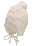 Czapki damskie - Sterntaler Chłopięca czapka z dzianiny, ecru, 39 - miniaturka - grafika 1