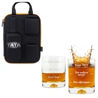 Księgarnia OUTLET - Etui na whisky ze szklankami Froster dla Taty -prezent Dzień Ojca -urodziny - miniaturka - grafika 1