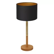 Lampy stojące - Luminex Table lamps 3805 Lampa stołowa lampka 1x60W E27 czarny/naturalny/złoty - miniaturka - grafika 1