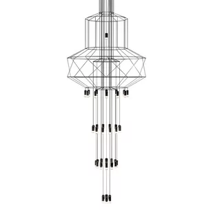 KingHome FLUSSO 43 GRANDE czarna MD21352-43-1500 - Lampy sufitowe - miniaturka - grafika 1