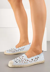 Niebieskie Ażurowe Espadryle Vices z Plecionym Sznurkiem Arivila - Espadryle damskie - miniaturka - grafika 1