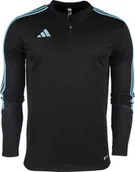Bluzy damskie - Adidas Bluza dla dzieci adidas Tiro 23 Club Training Top szaro-niebieska IC1582 164cm - miniaturka - grafika 1