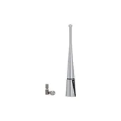 Anteny samochodowe - Cartrend 10503 uniwersalna antena dachowa z krótkim prętem anteny samochodowej adapter do radia samochodowego aluminium 10 cm pręt antenowy antena srebrna - miniaturka - grafika 1