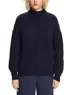 Swetry damskie - ESPRIT Sweter damski, 400/granatowy, XXL - miniaturka - grafika 1