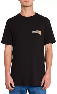 Koszulki dla chłopców - Volcom Worlds Collide black koszulka męska - M - grafika 1